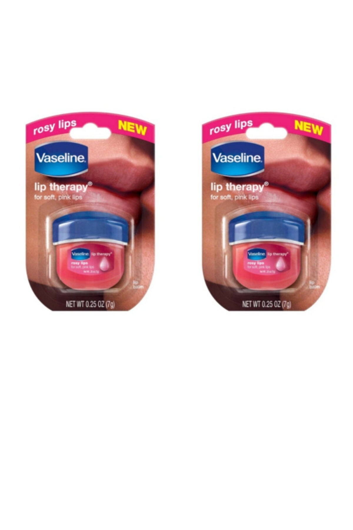 Balsam de Buze Rosy Lip Therapy 7g Set 2 Bucăți