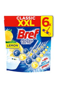Odorizant toaleta Bref Power Active Lemon, 6x50 g