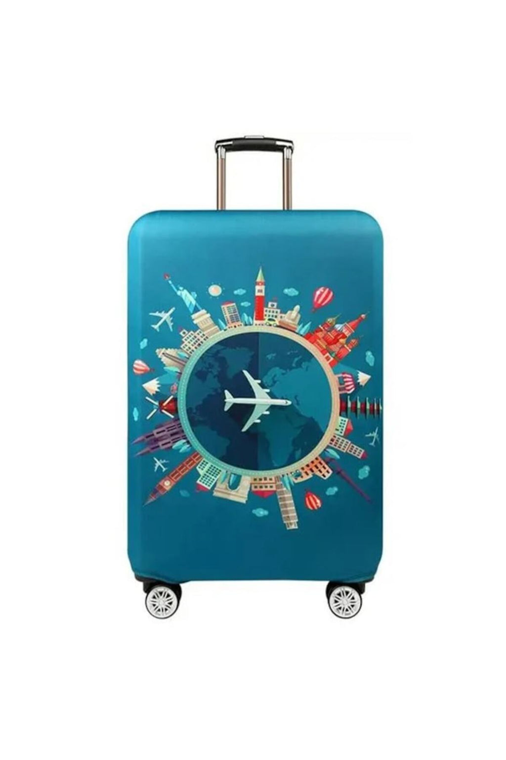 Husa de protectie pentru valiza, BURRAQ, Poliester, 60L, Multicolor