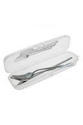 Suport pentru tacâmuri din plastic, dimensiuni 23,6 x 7 x 4,1 cm, transparent