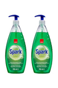 Detergent de vase Spark cu pompa castravete si lamaie 700 ml x 2 buc