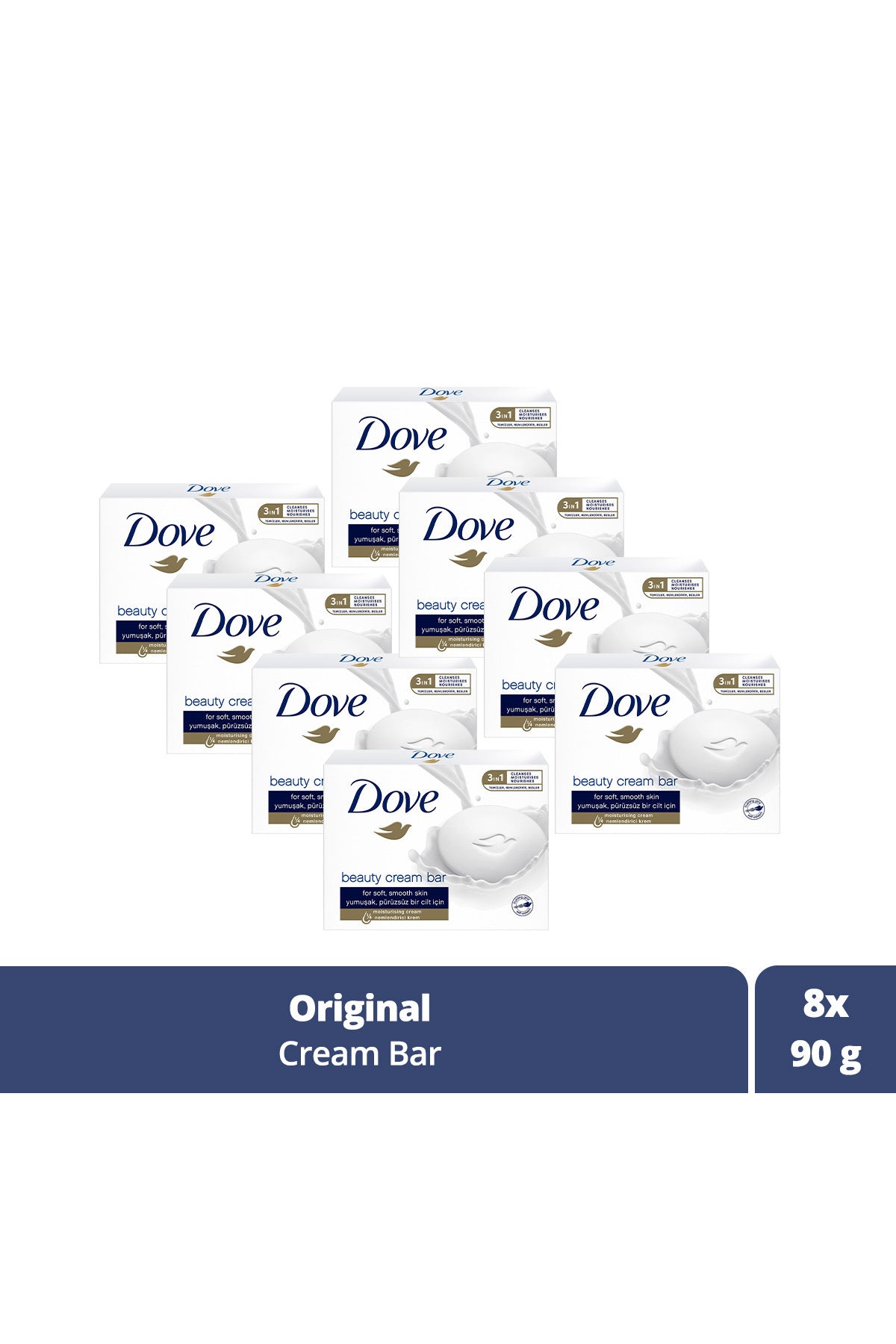 Săpun Solid cu Cremă Hidratantă Original 90g x8 bucăți