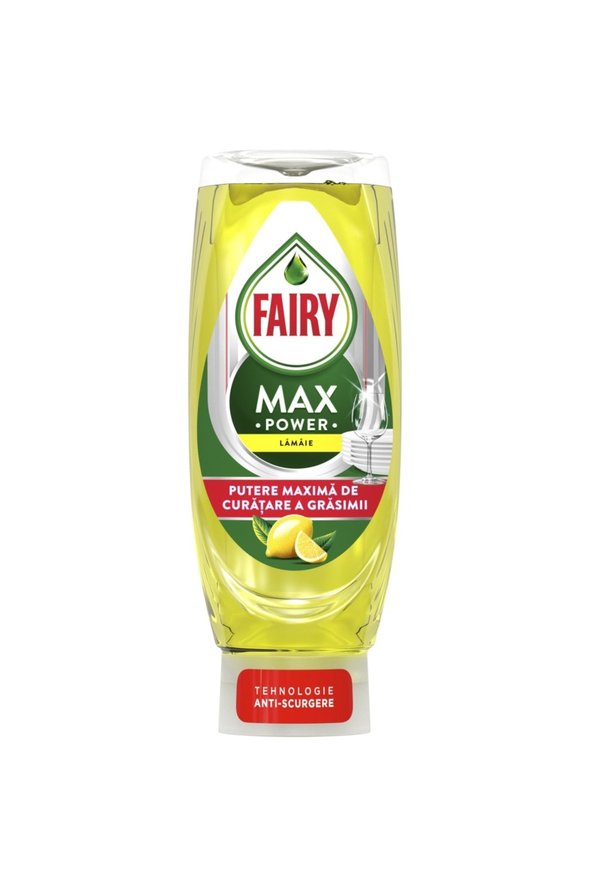 Detergent de vase Max Power Lemon, cu aromă de lămâie, 0,545 l