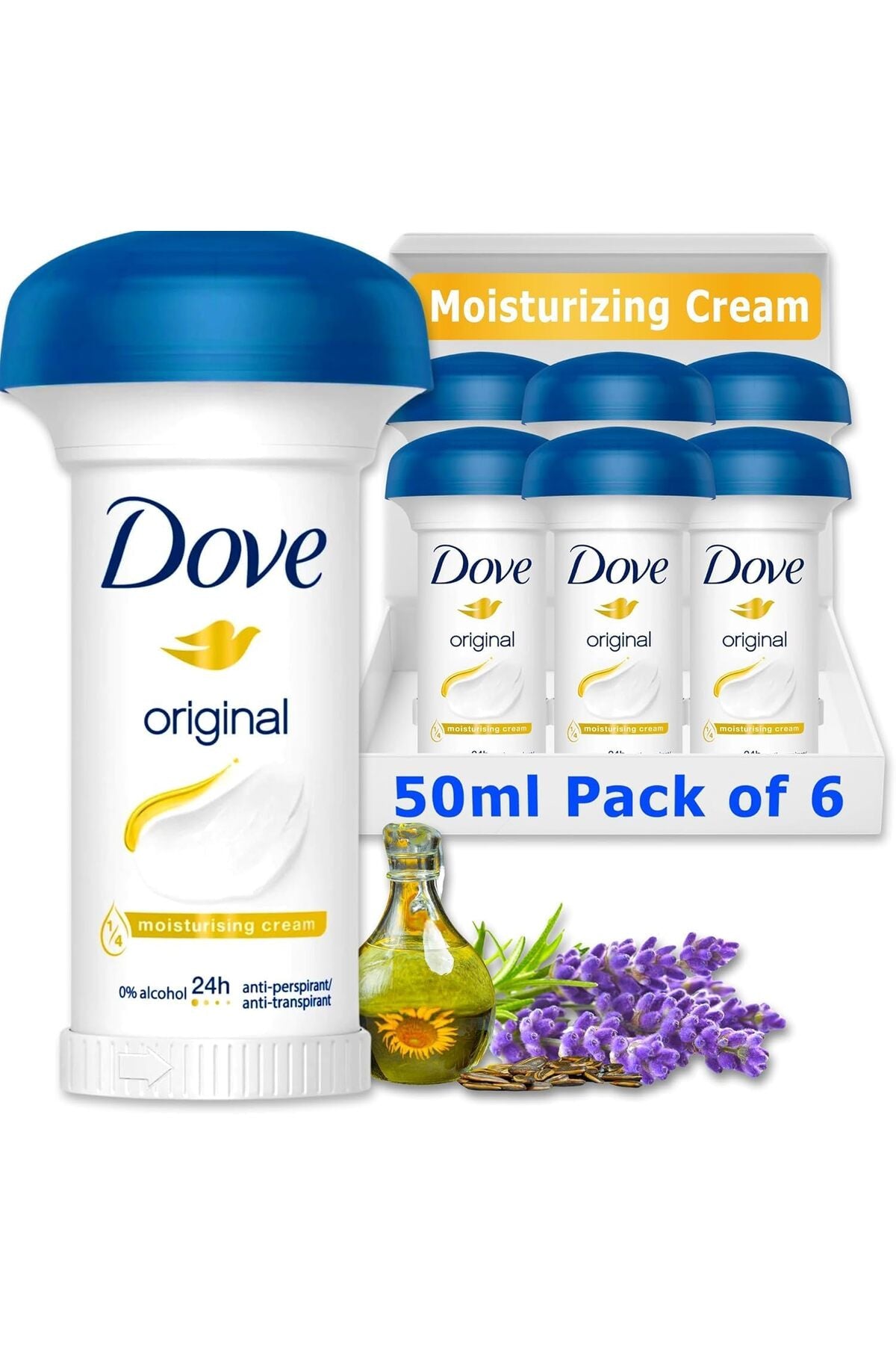 Deodorant stick cremă hidratantă Mushroom Original 50ml X 6