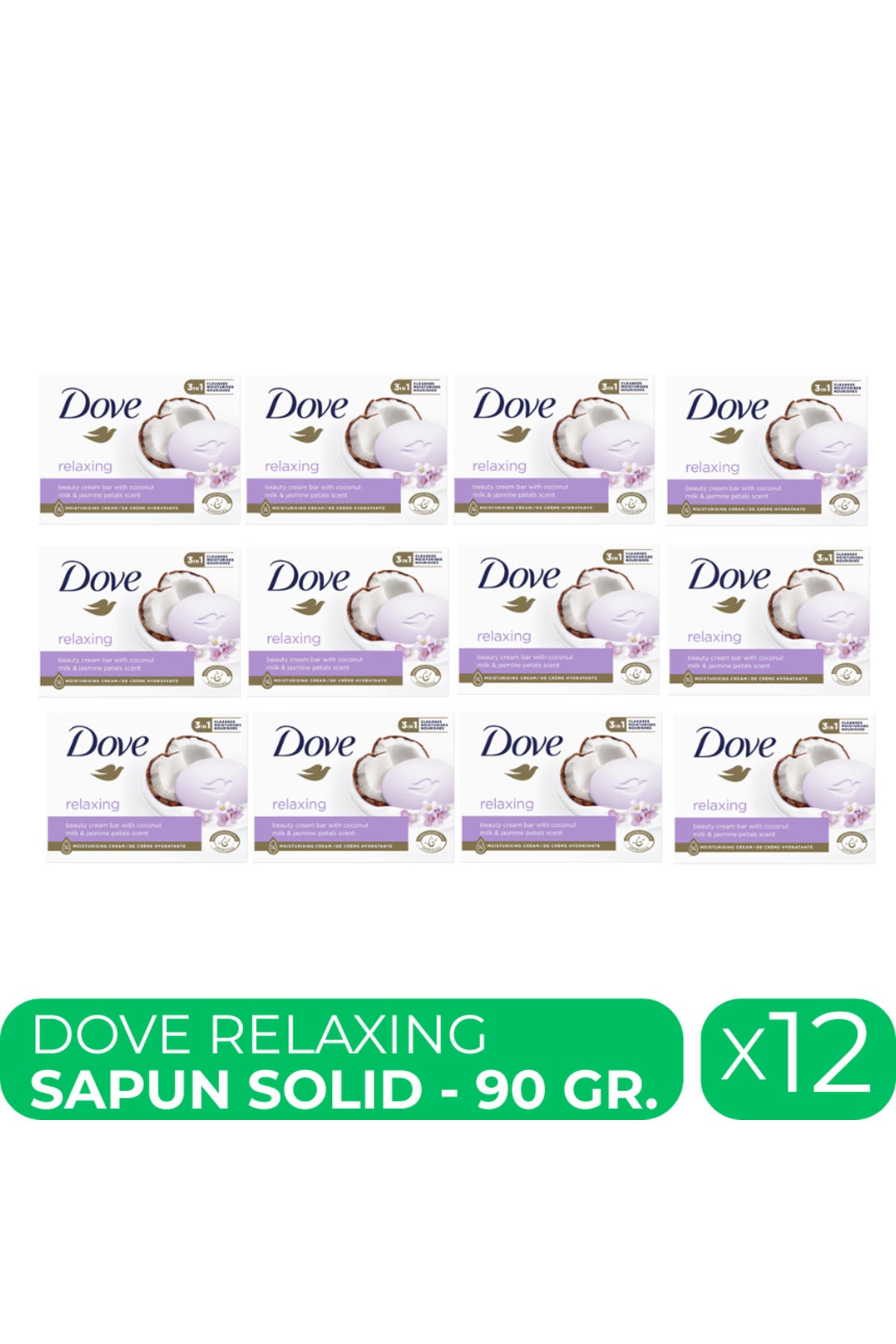 Relaxant, sapun solid hidratant, 12 buc x 90 gr.