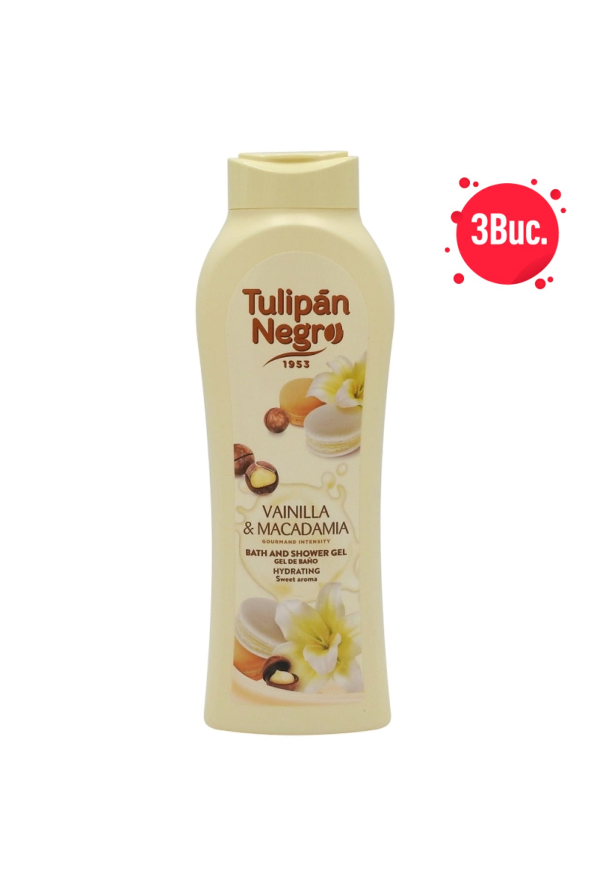 Set 3 bucăți Gel de duș Negro 650ml - Vanilla Macadamia