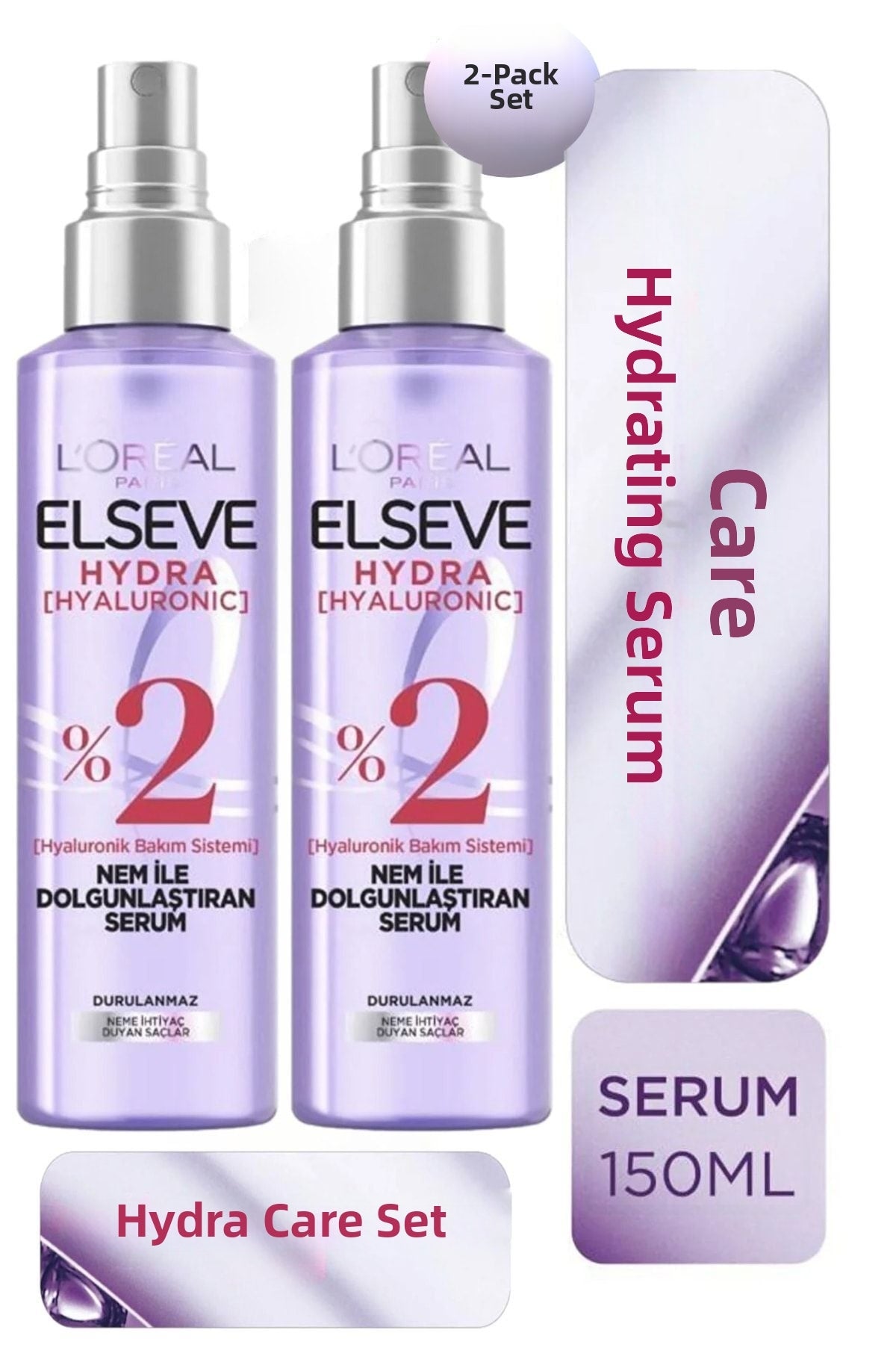 Ser Hydra Hyaluronic 150ml - Set de 2