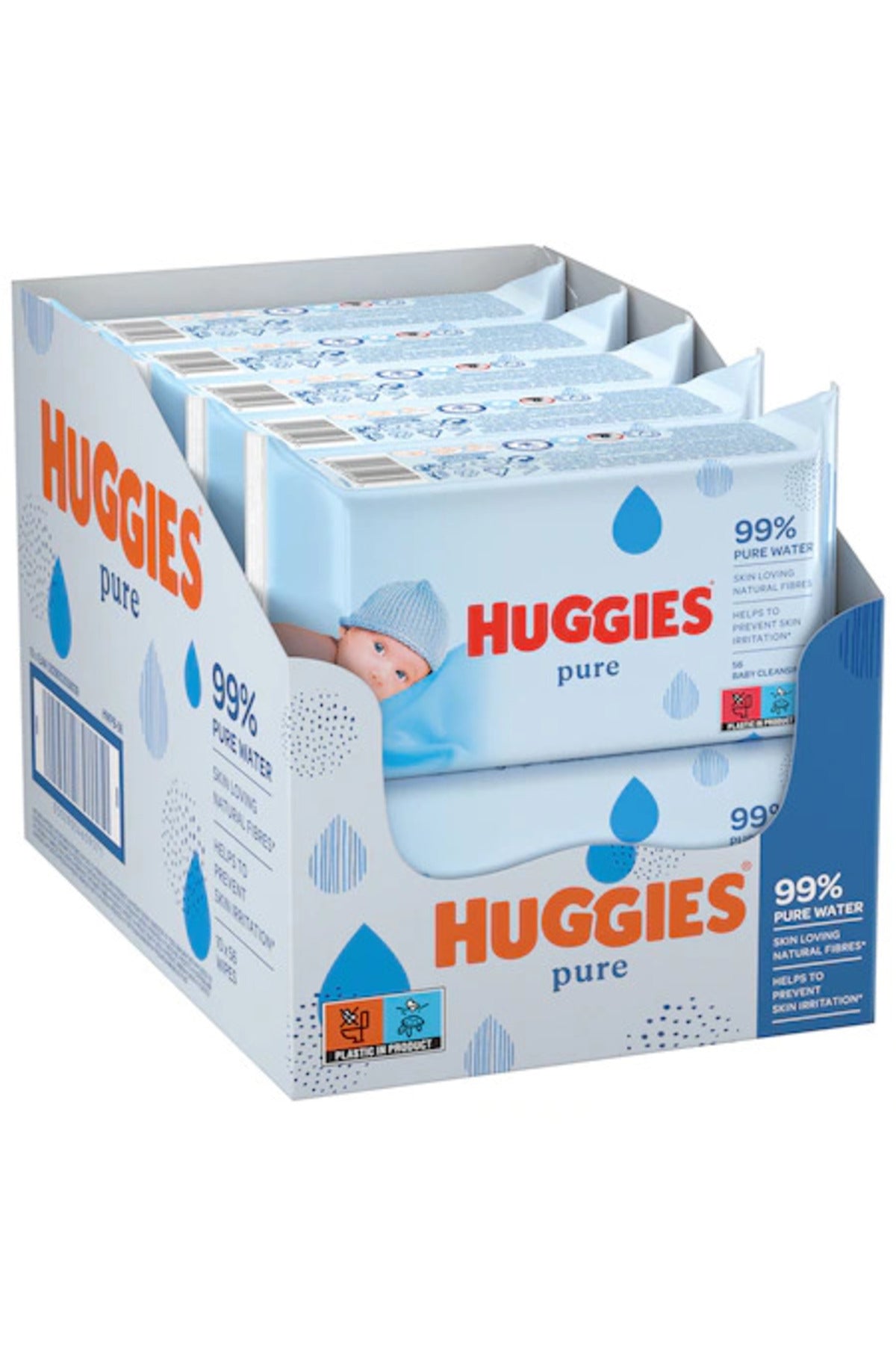 Pure Wet Wipes 10 Pachete x56 Bucăți 560 Total
