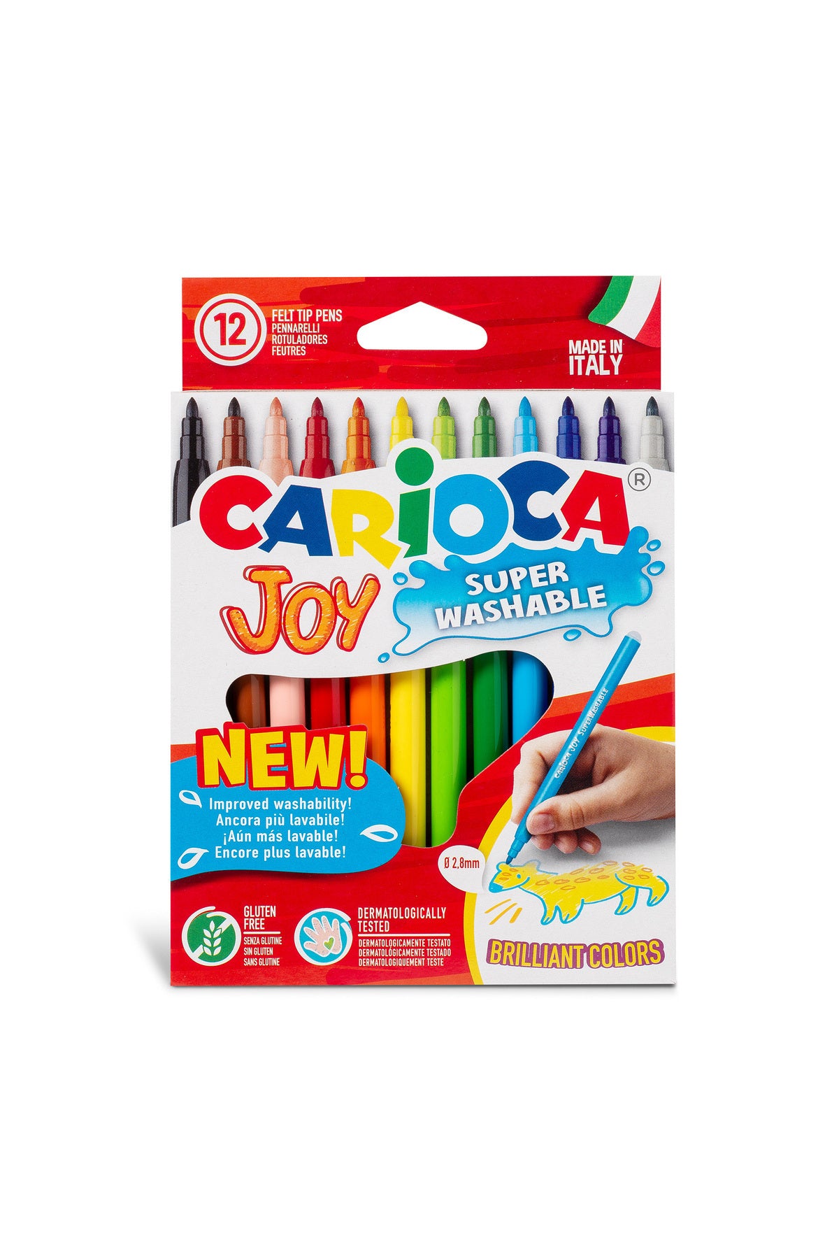Pachet 12 Pixuri cu Vopsea Lavabil Joy