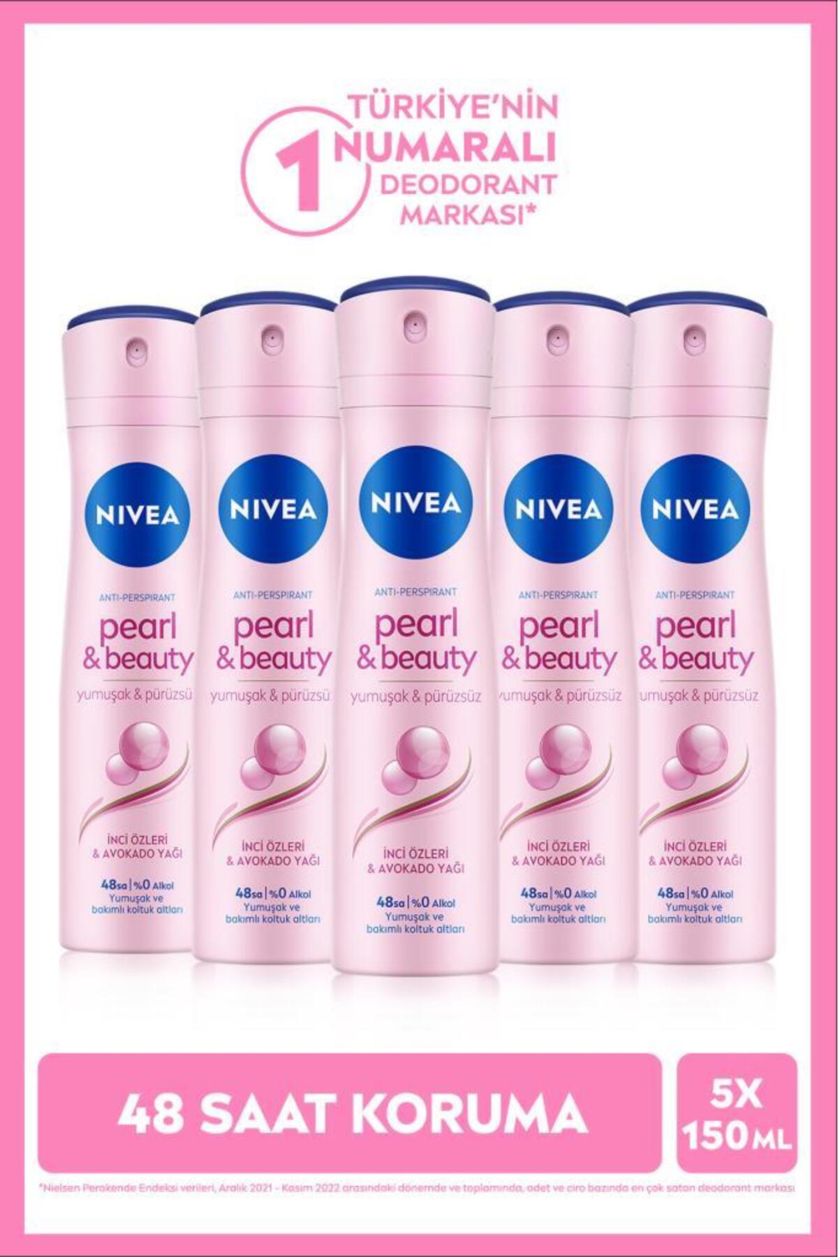 Deodorant spray pentru femei Pearl&Beauty 150ml x5