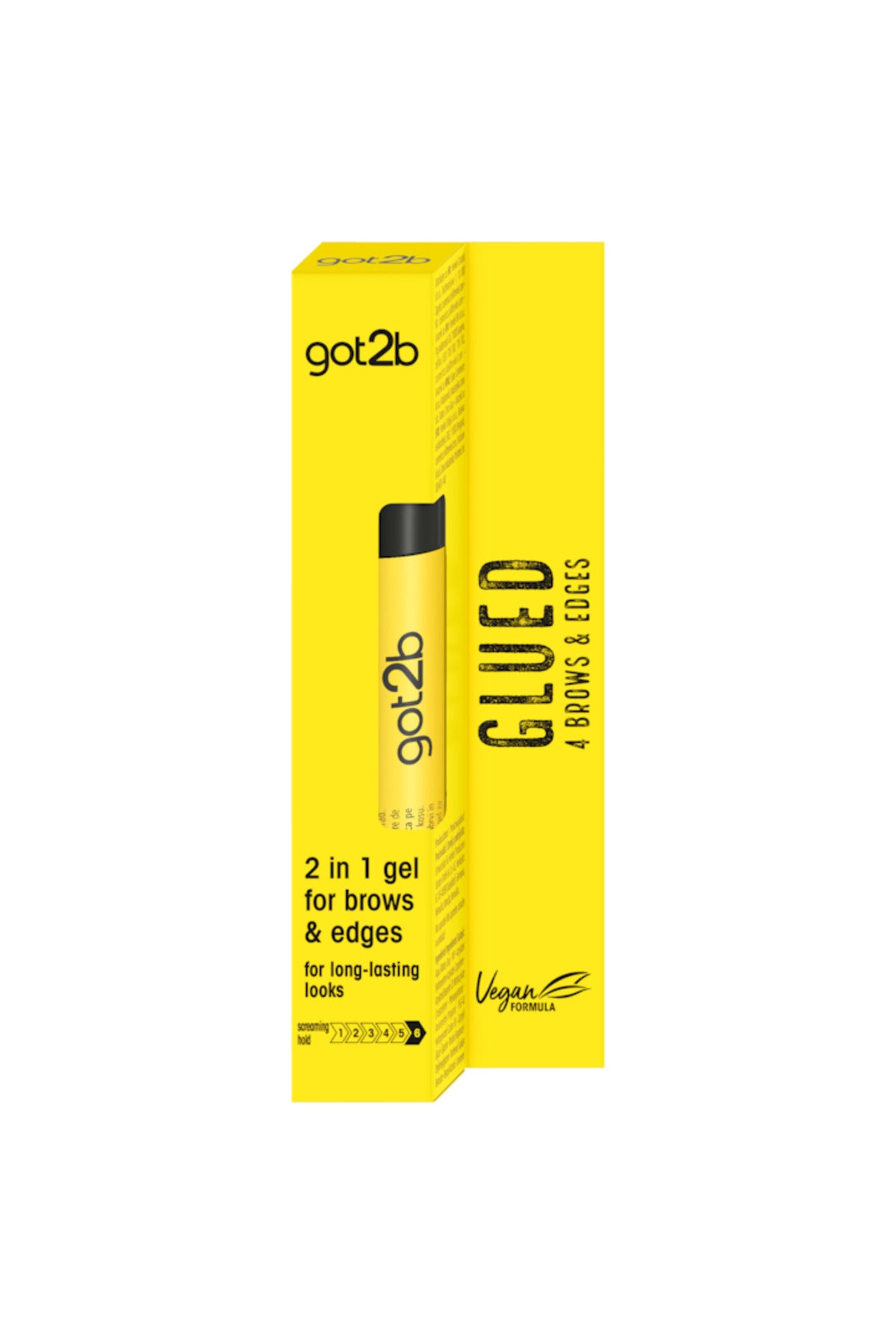 Gel got2b Glued 2 in 1 pentru fixarea sprancenelor si a firelor rebele de par, formula vegana, 16 ml