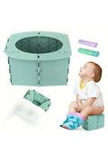 Olița pliabilă portabilă verde din plastic 24.5x20x15cm