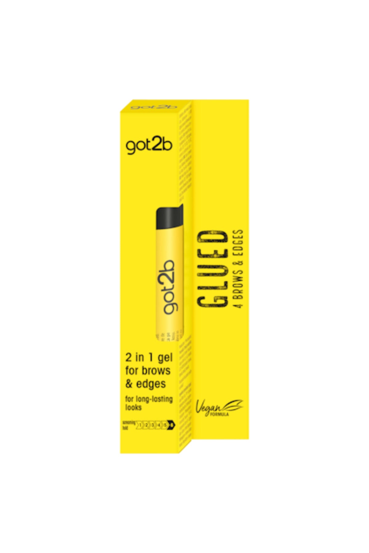 Gel got2b Glued 2 in 1 pentru fixarea sprancenelor si a firelor rebele de par, formula vegana, 16 ml