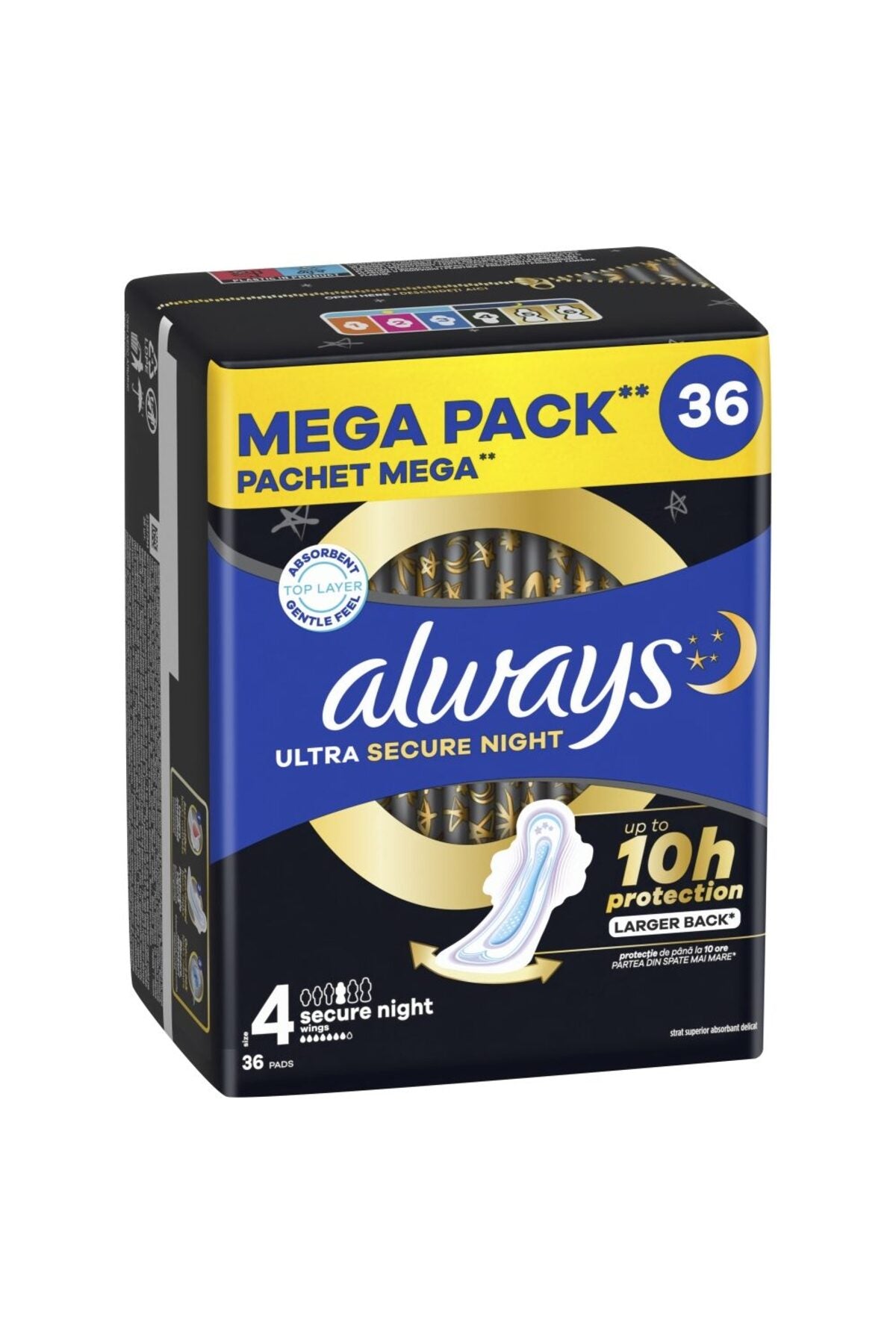 Absorbante igienice Always Ultra Secure Night Pachet de 36 bucati