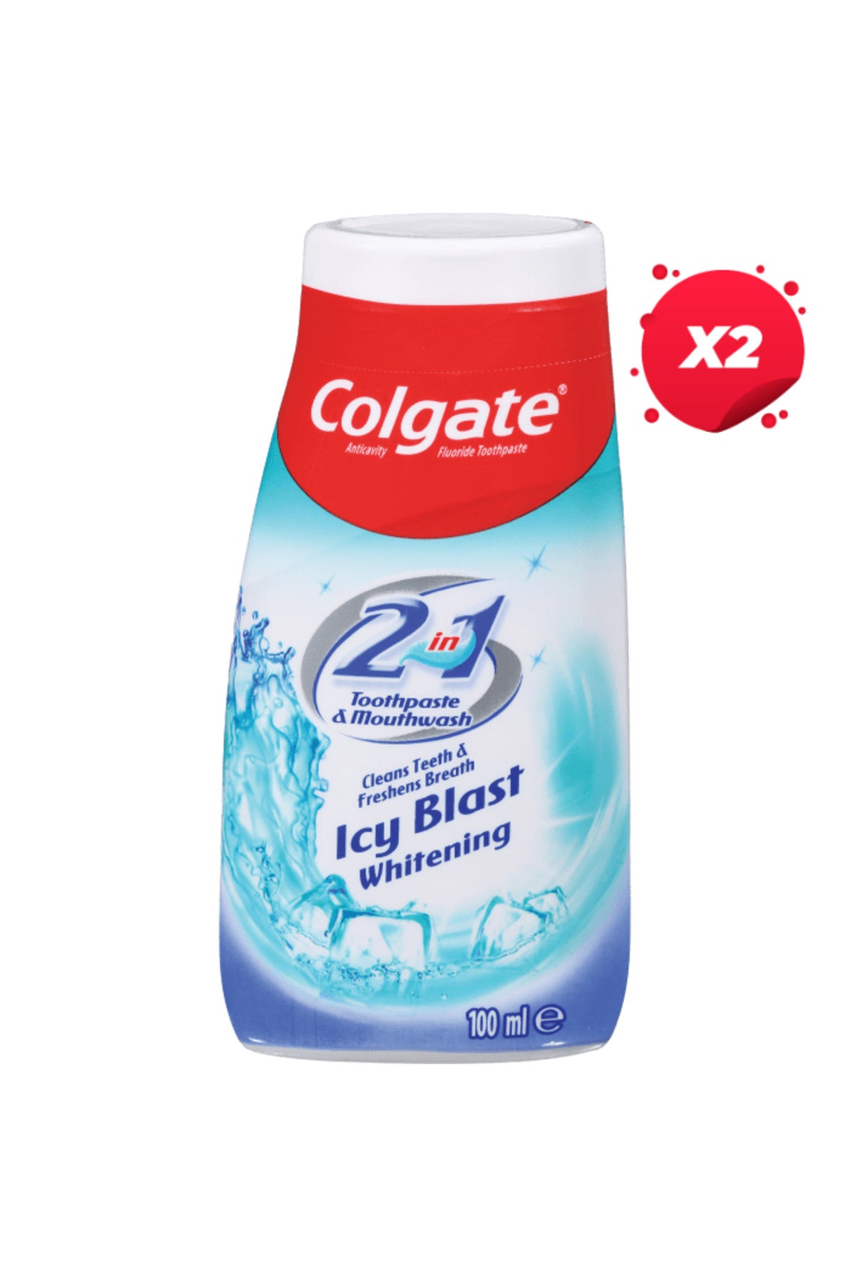 X2 - COLGATE PASTE DINTI 100ML ICY BLAST WHITENING