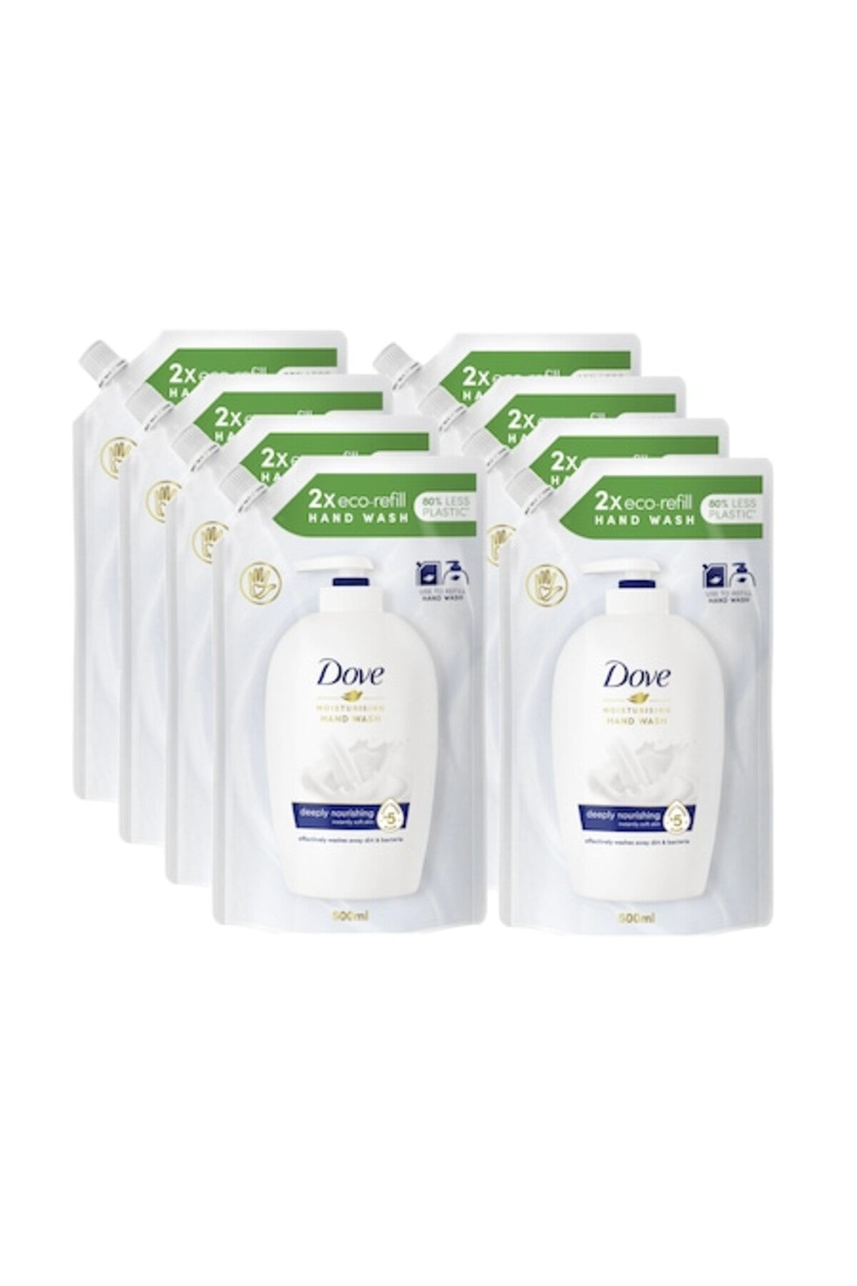 Set 8x Rezervă săpun lichid Original 1/4 cremă hidratantă, 500ml