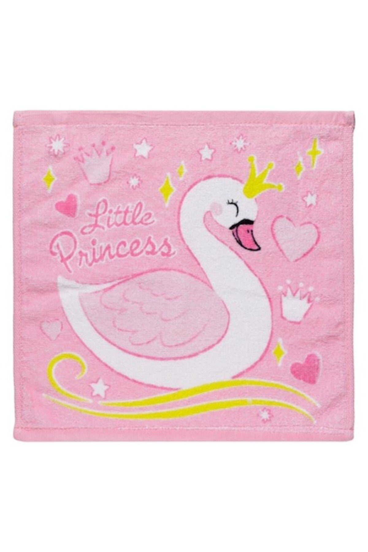 Prosopel din Bumbac Roz Lebada pentru Fete 30x30cm