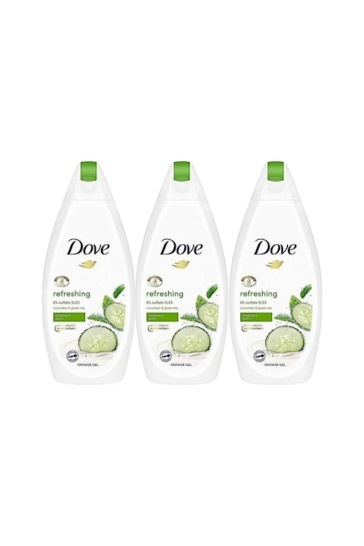 Set spumă de duș 3 x 750ml Castravete — Curățare și hidratare intensă