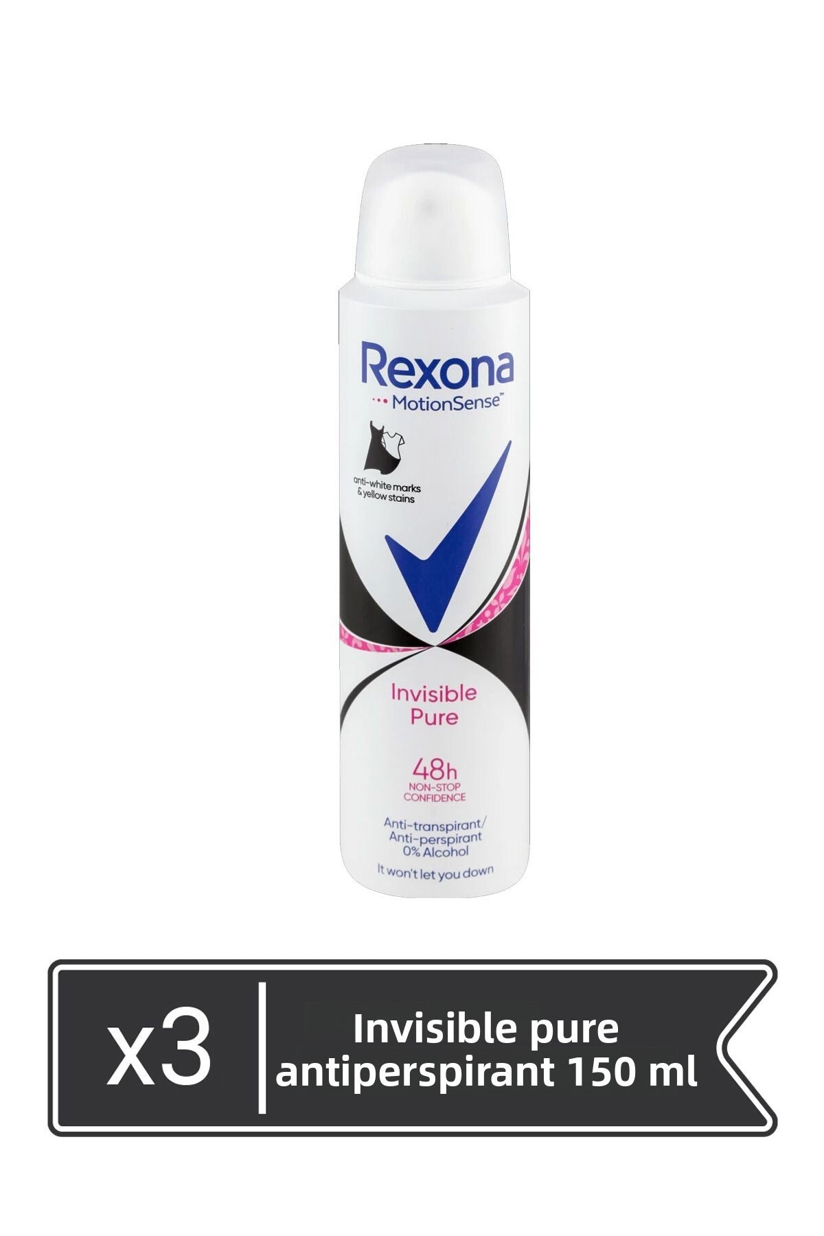Invisible Pure Antiperspirant 150 ml x 3 bucăți