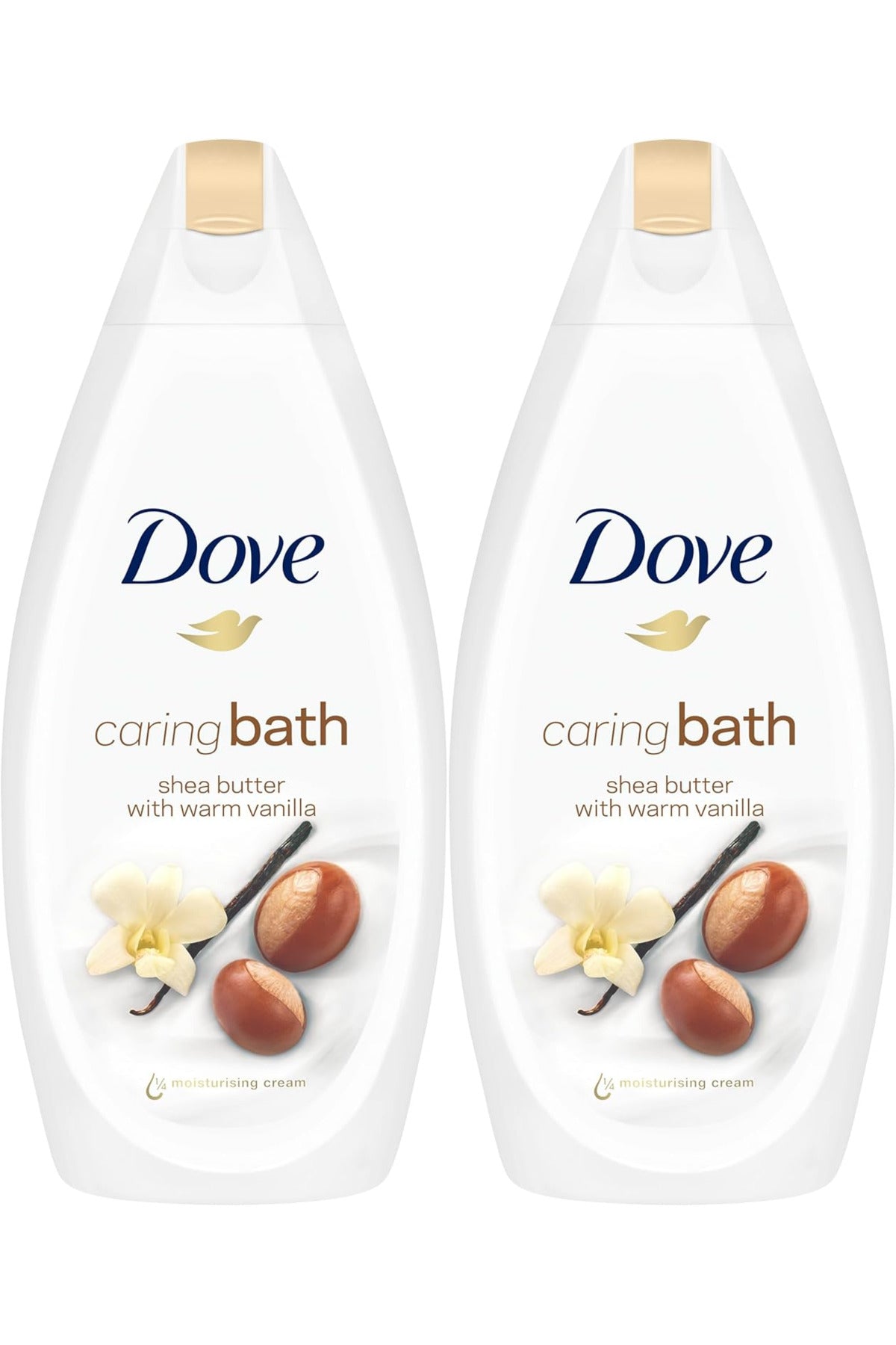 Baie calmanta cu unt de shea si vanilie calda 450 ml x 2
