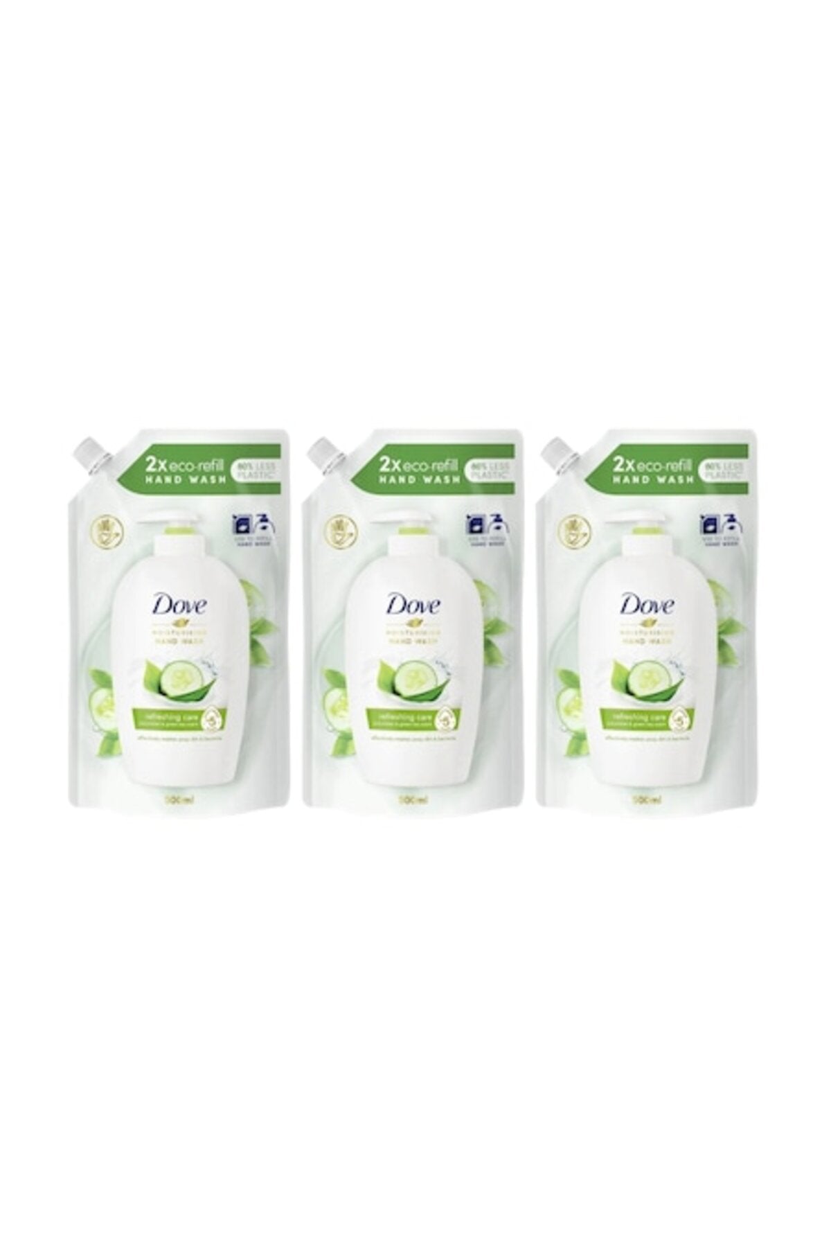 Set 3x Rezervă Săpun lichid Castravete și Ceai verde 500ml