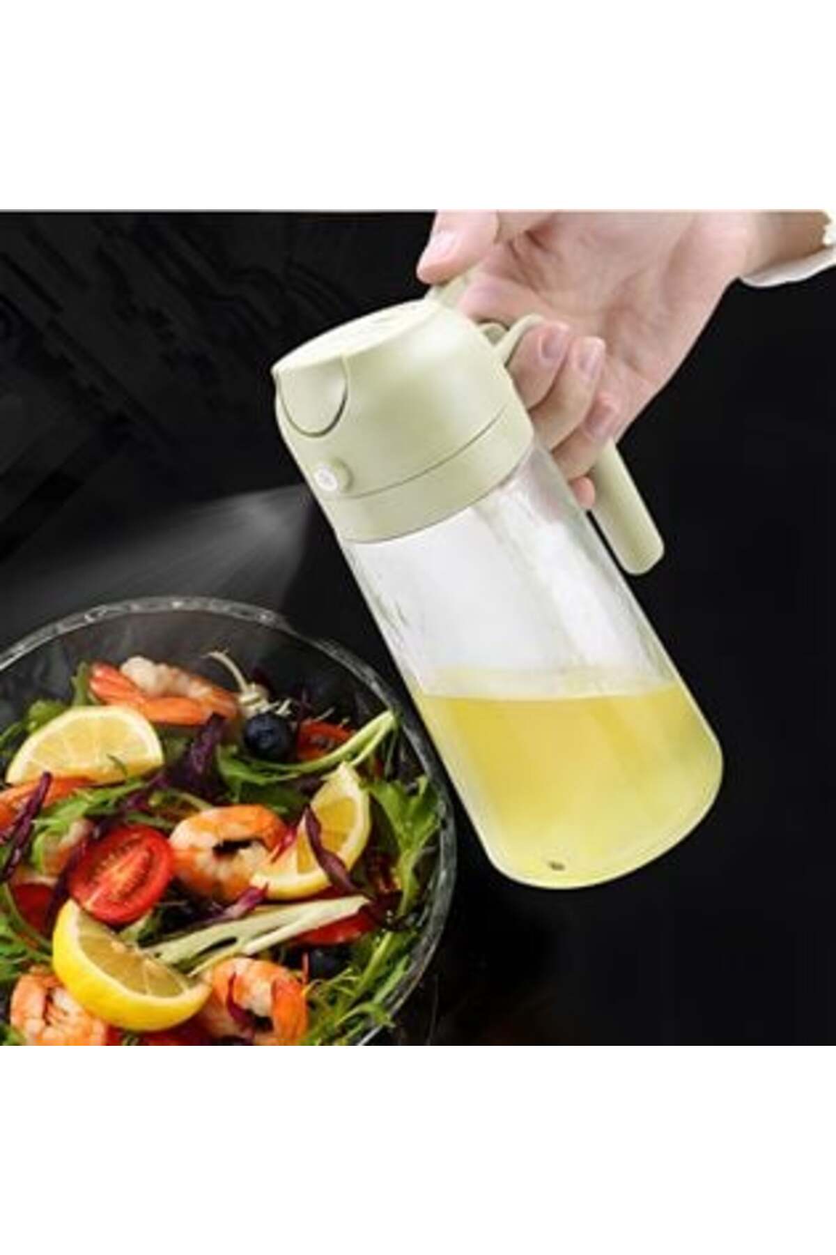 Sticlă de ulei 2 în 1 cu cioc și pulverizator 470 ml