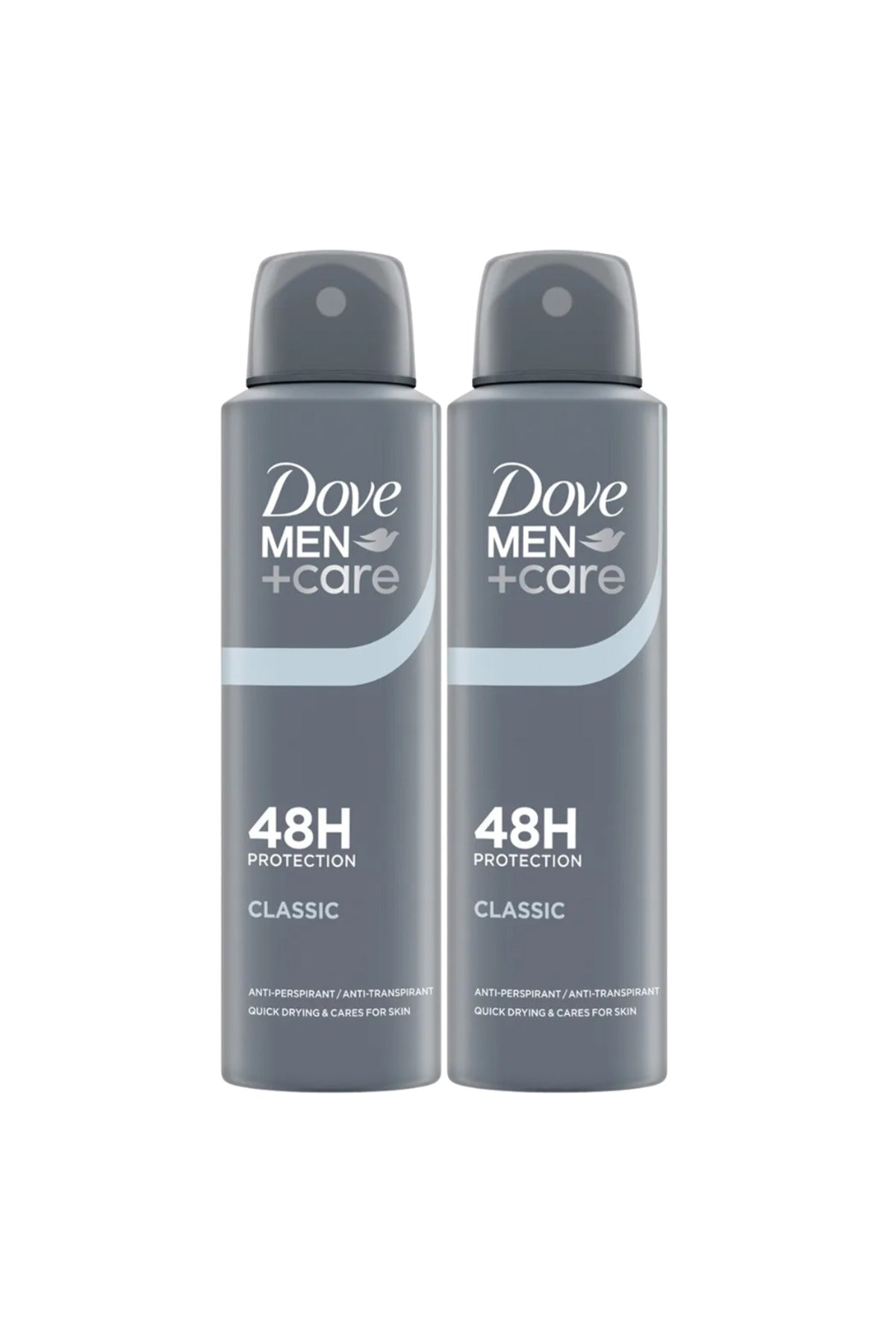 Set 2x Deodorant Spray Men+Care 48h, Clasic, 150 ml