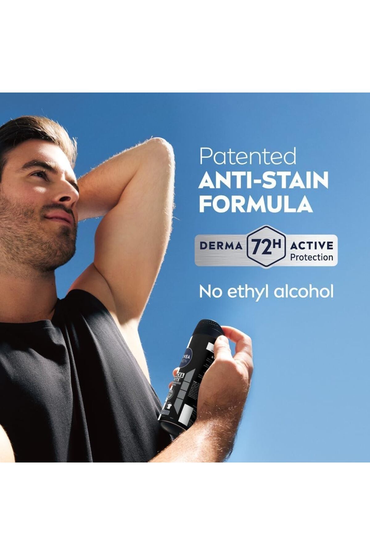 NIVEA MEN Invisible Power Antiperspirant Spray Pachet 3 x 150ml