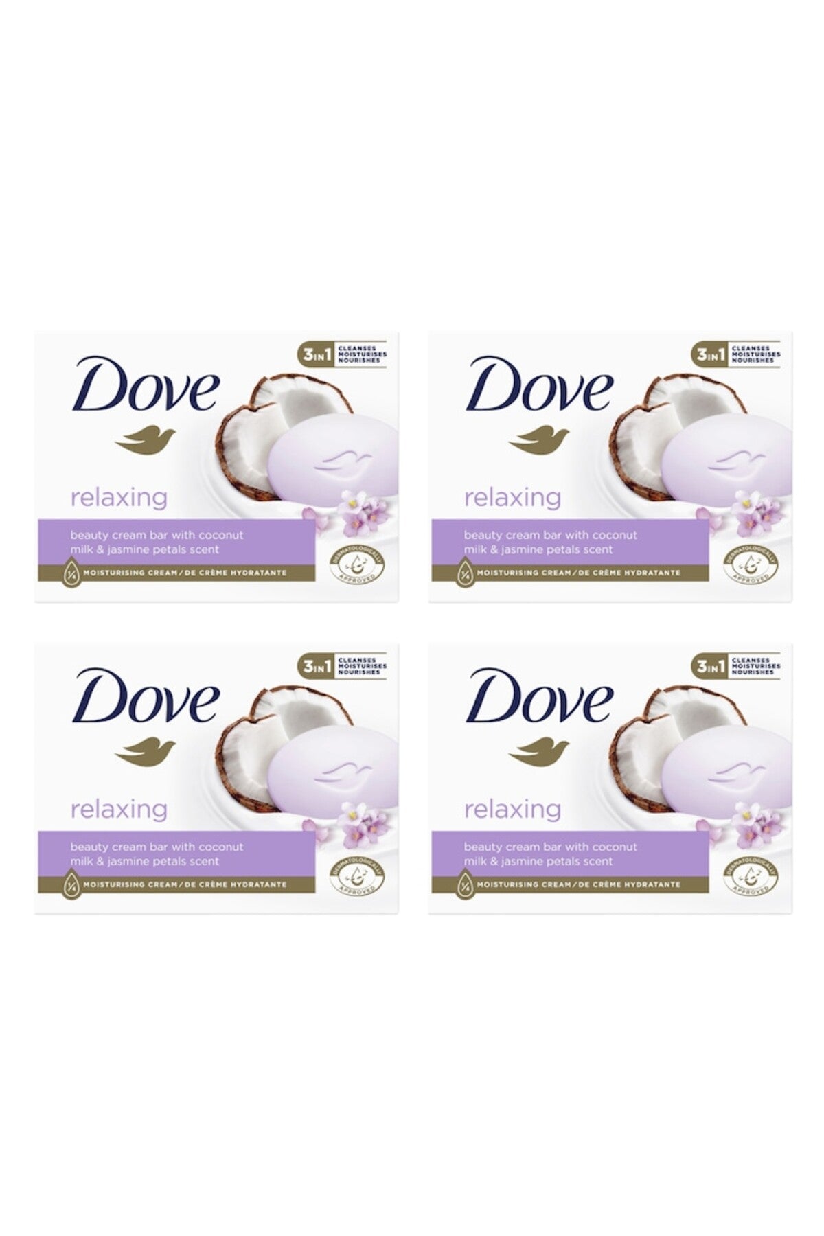 Set Săpun Relaxing Dove Coconut Milk Jasmine Petals 4x90g