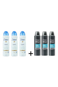 Set pentru ea si el: 3 x Original, 3 x Clean comfort, 48 h