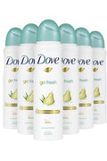 Go Fresh Pear and Aloe Vera Scent Deodorant Spray 150ml Pachet de 6