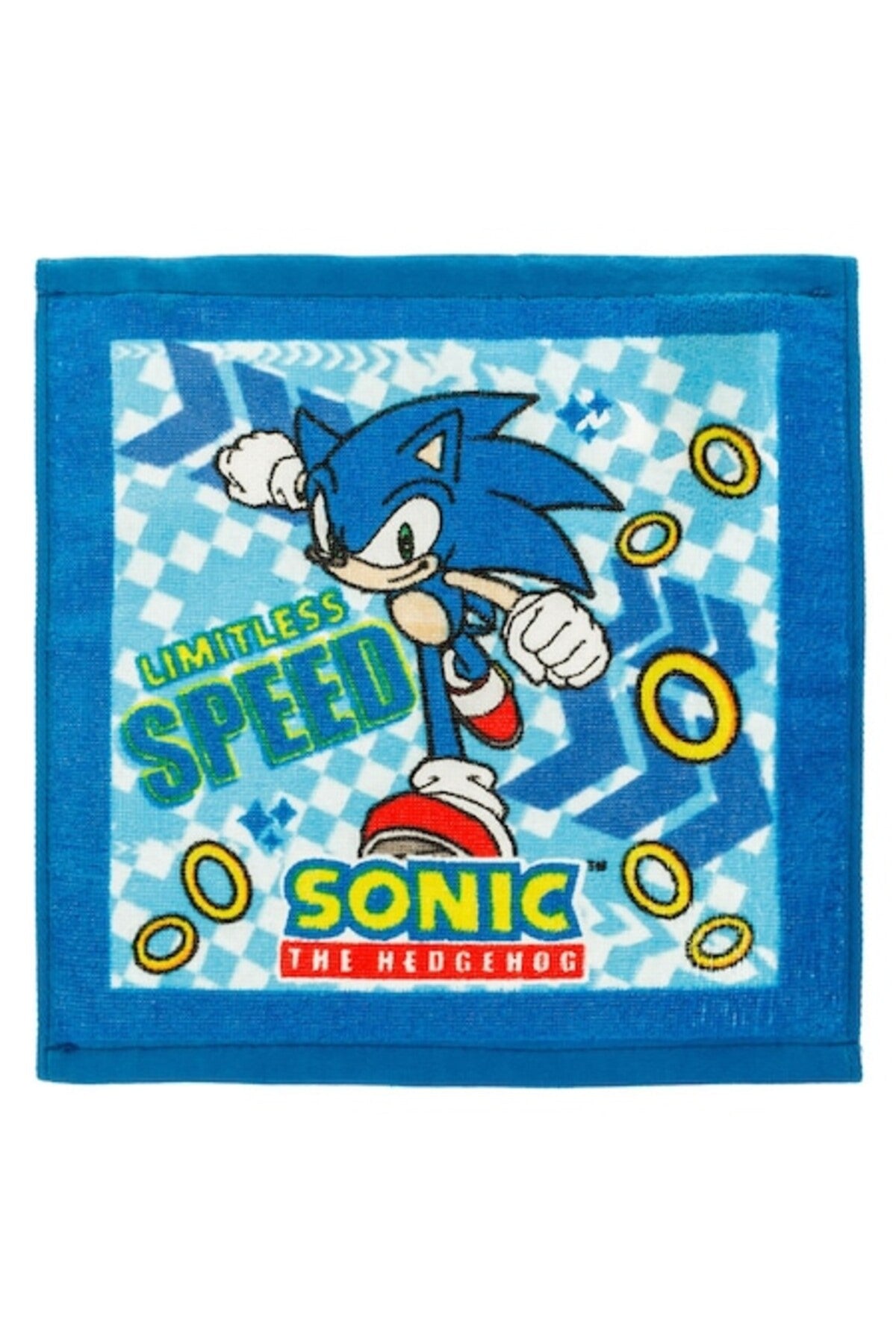 Prosop de bumbac Sonic Blue pentru copii 30x30cm