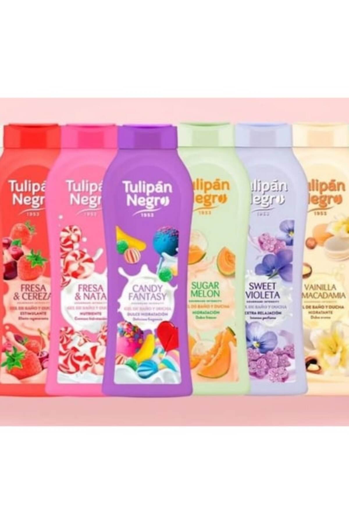 Set 6 x gel de duș TULIPAN parfumuri asortate 650ml