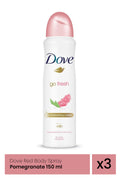 DEO 150ML Women Go Fresh Rodie x 3 bucăți