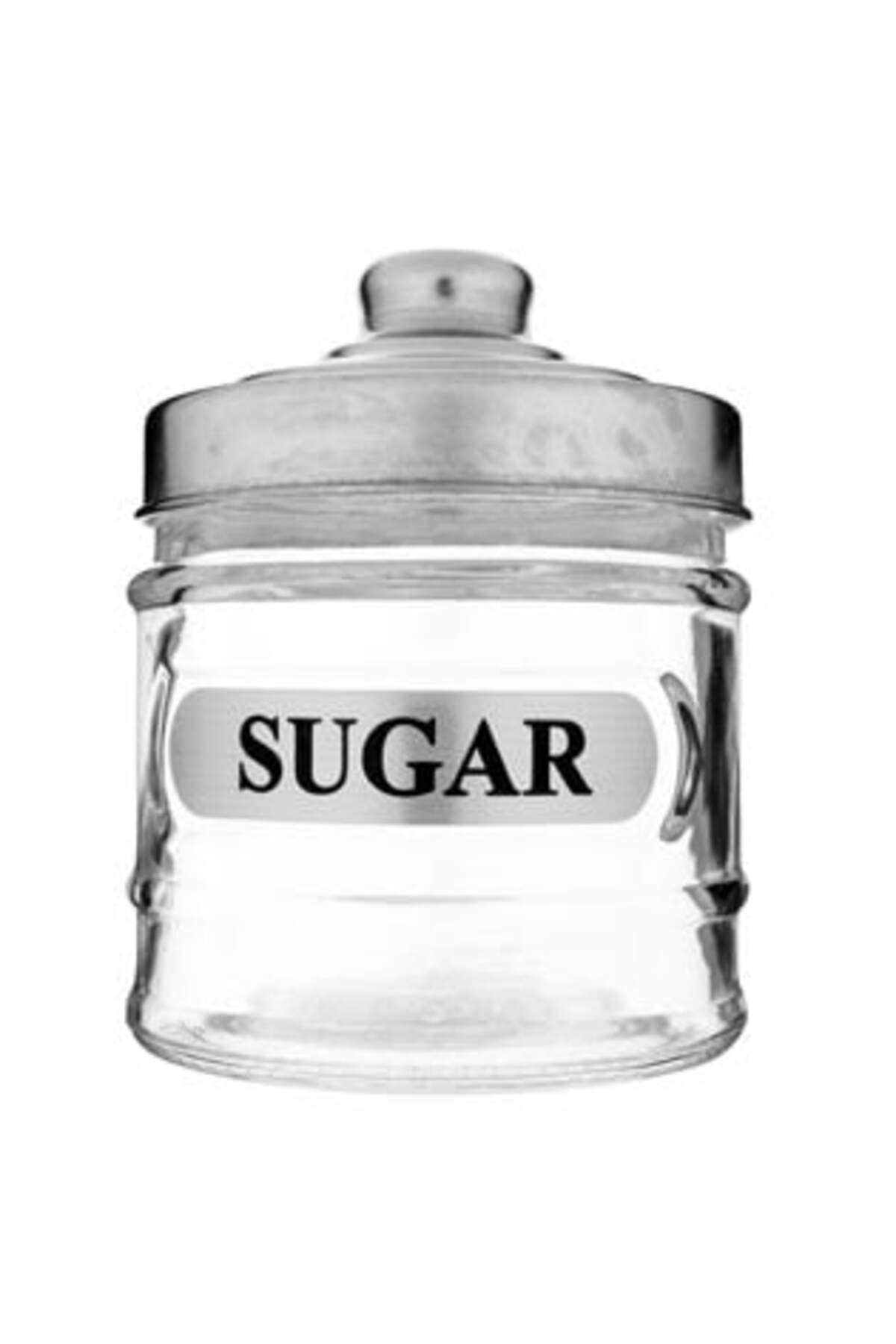 Recipient de sticlă cu capac metalic pentru zahăr 250 ml