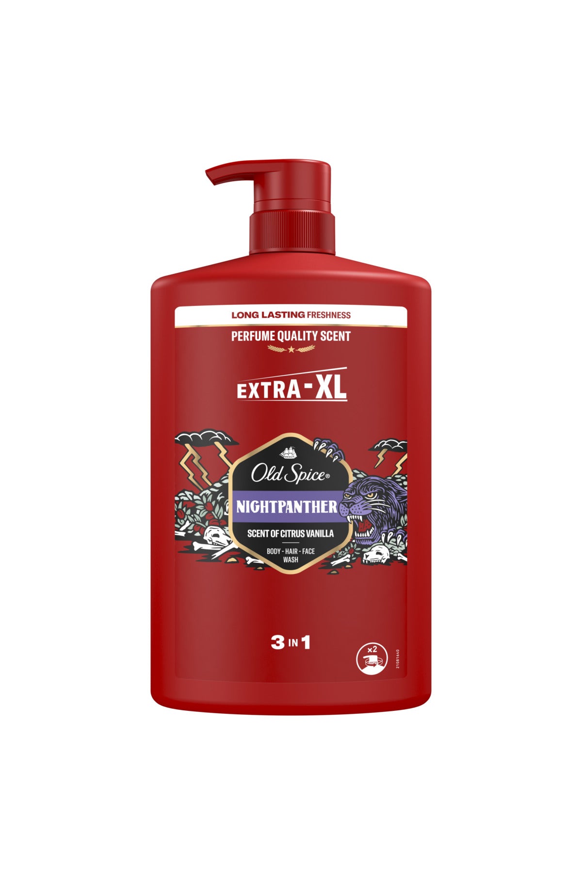 Gel de dus si sampon 3 in 1 Old Spice Nightpanther pentru corp