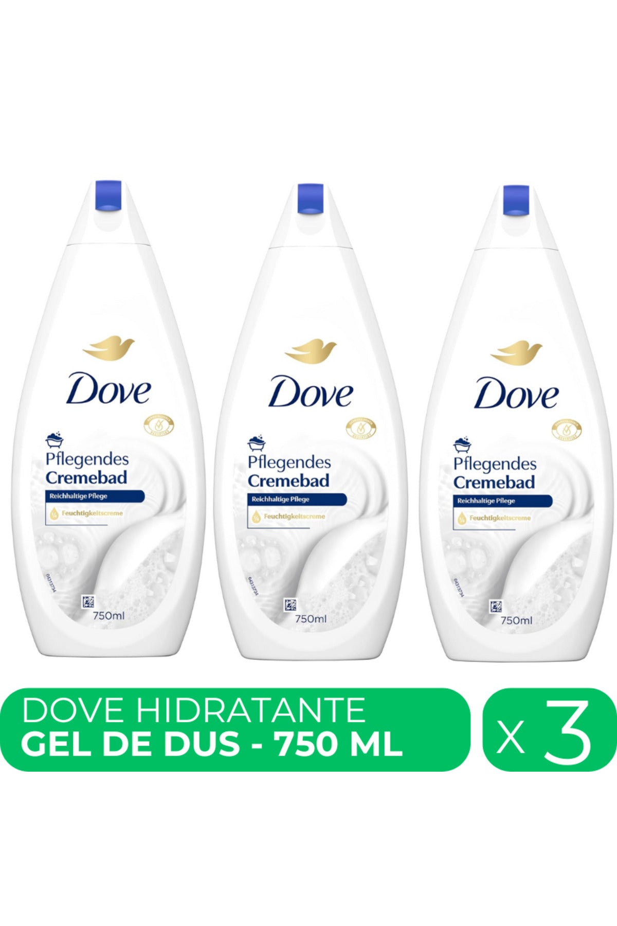 Hidratante gel de dus 3 buc x 750 ml