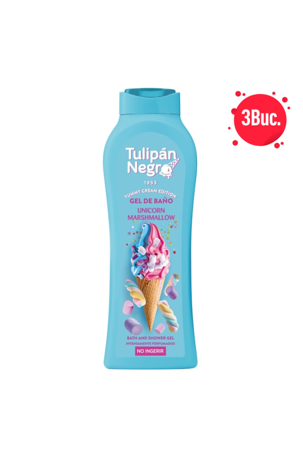 Set 3 bucăți Gel de duș Negro 650ml - Unicorn Marshmallow