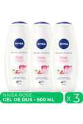 Trandafir, Gel de dus hidratant, 3 buc X 500 ml