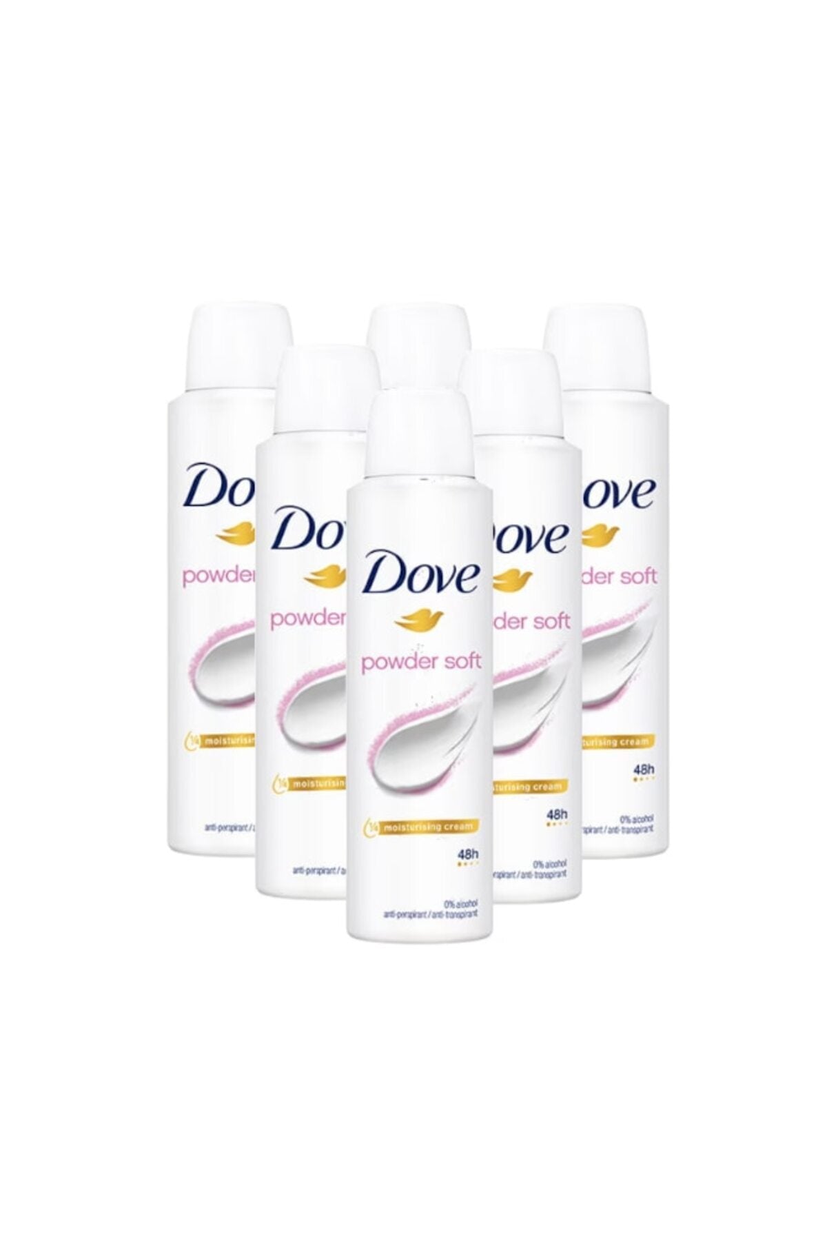 Deodorant spray pentru femei Dove Powder Soft , 6 x 200 ml