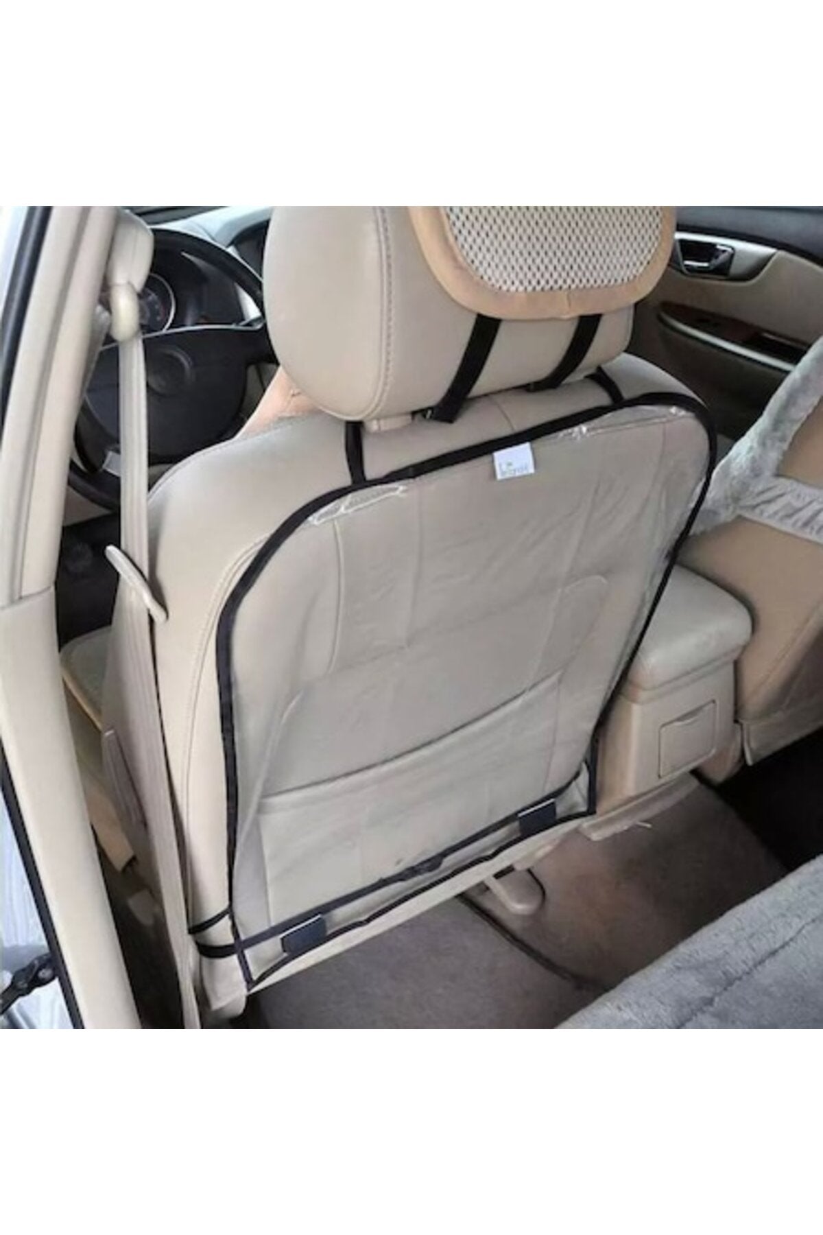 Protecție spătar auto transparentă 63x45cm lavabilă