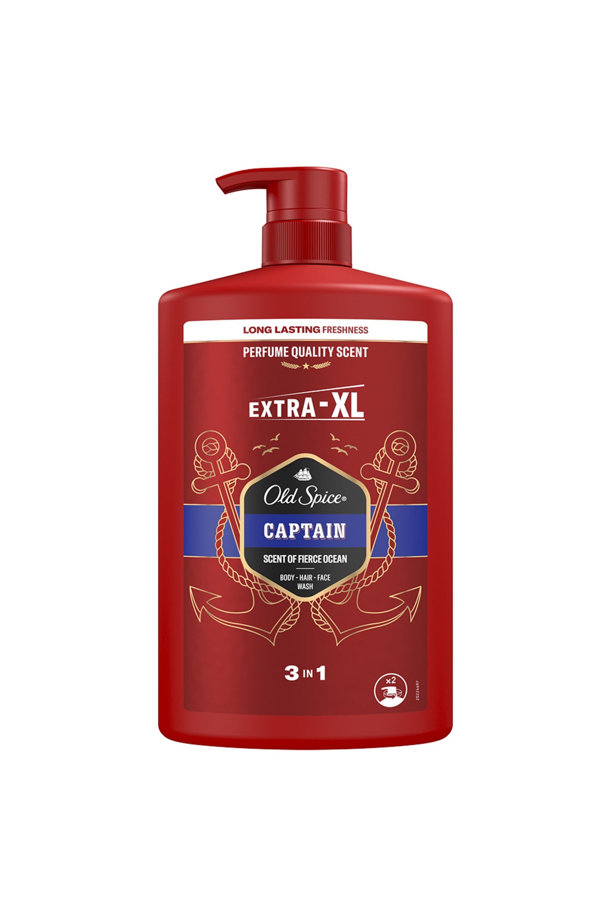 Gel de dus si sampon 3 in 1 Captain pentru corp