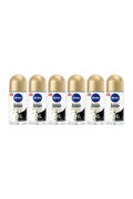Set 6 x Deodorant Roll-On Unisex 50ml Black&White Invisible Silky Smooth