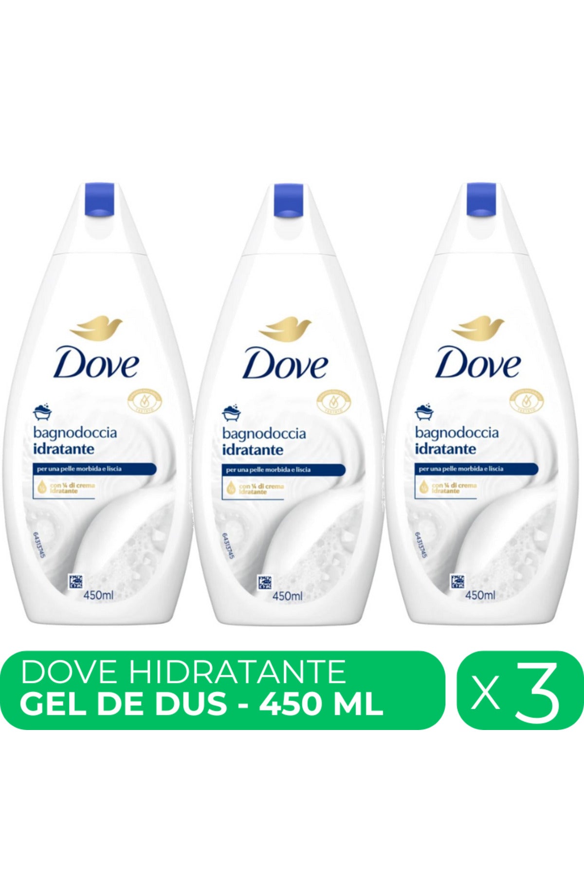 Hidratante gel de dus 3 buc x 450 ml