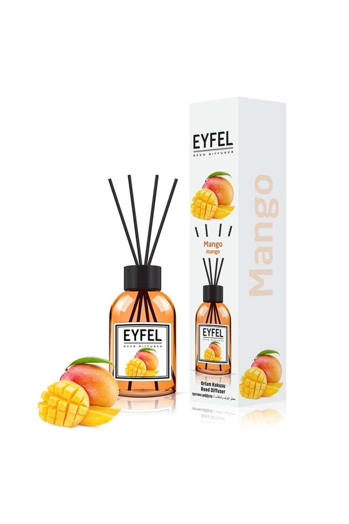 Parfum de cameră cu bețișoare Eyfel, Mango, 120 ml