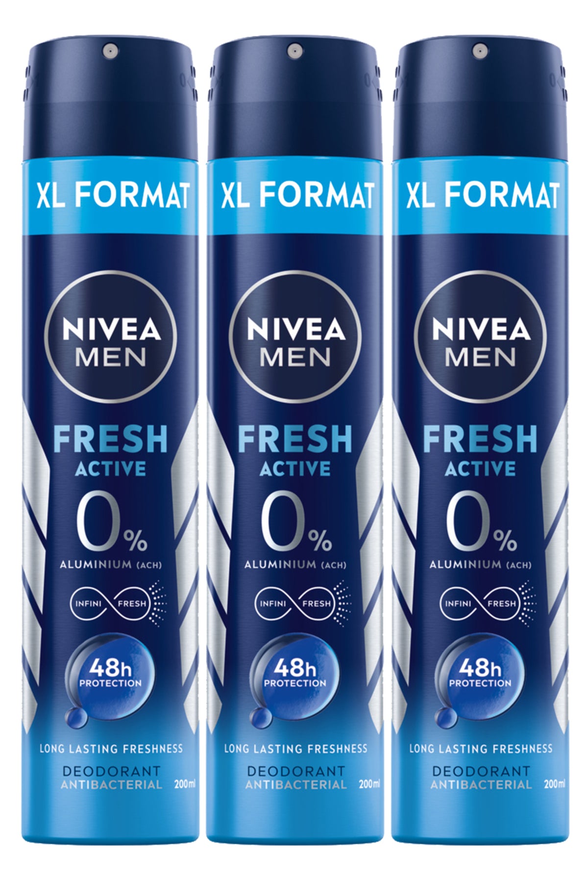 Deodorant spray pentru bărbați Fresh Activ, 200ml X3
