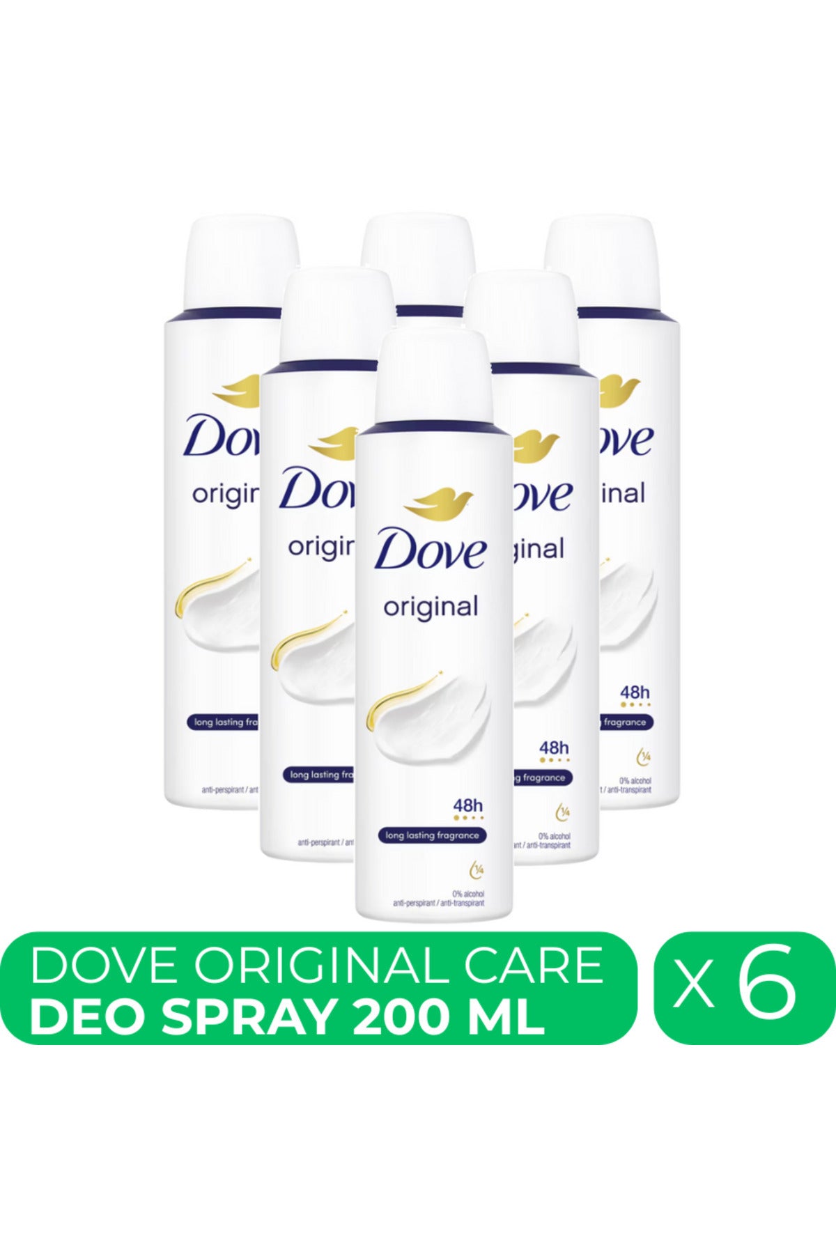 Original Care, deodorant spray pentru femei, 6 buc x 200 ml