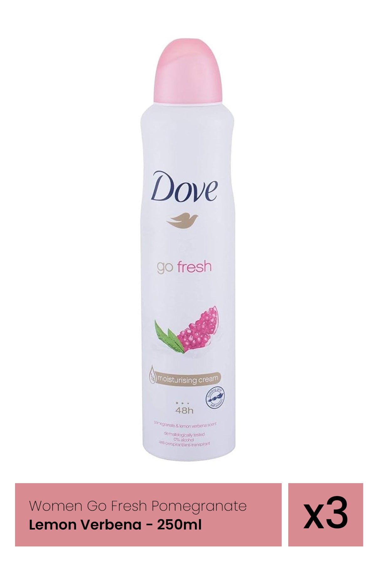 DOVE DEO 250ML WOMEN POMEGRANATE & LEMON VERBENA x 3 bucăți