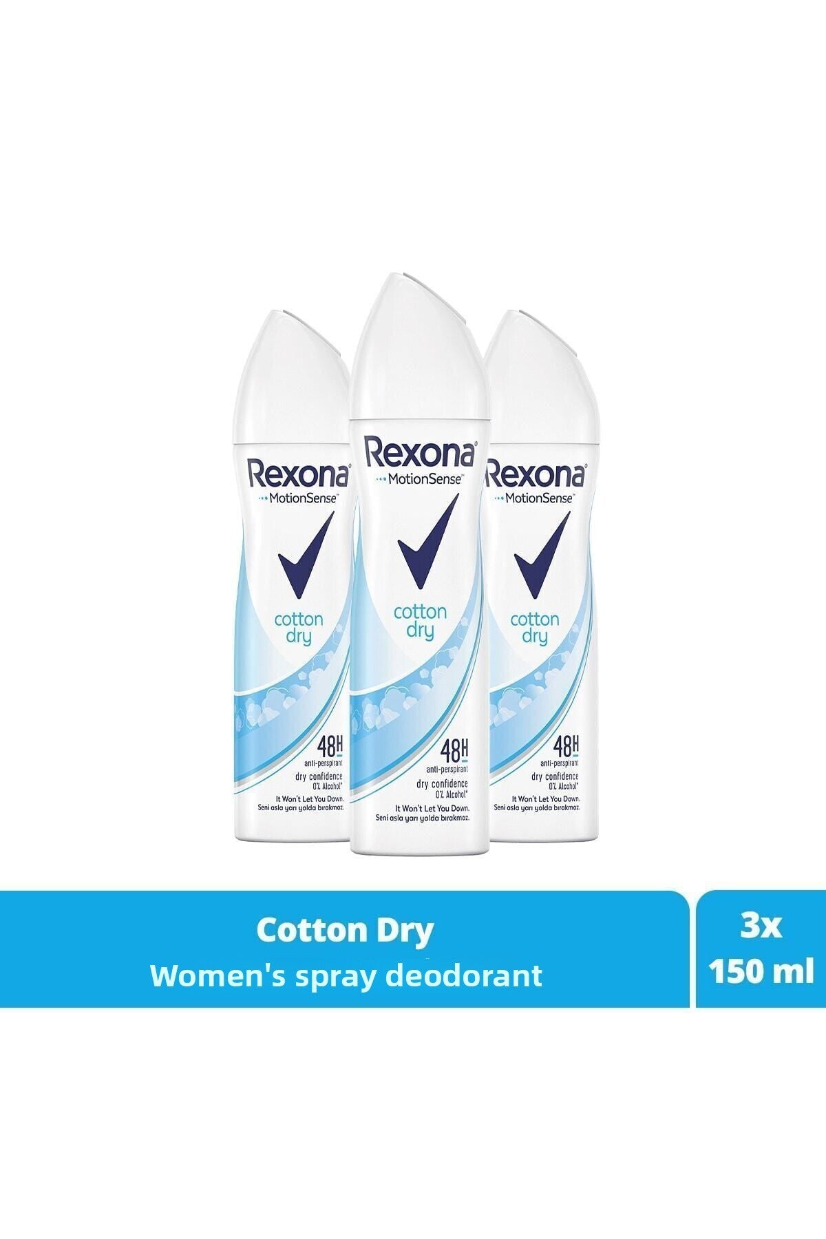 Deodorant Spray Femei Cotton Dry 150ml Set 3