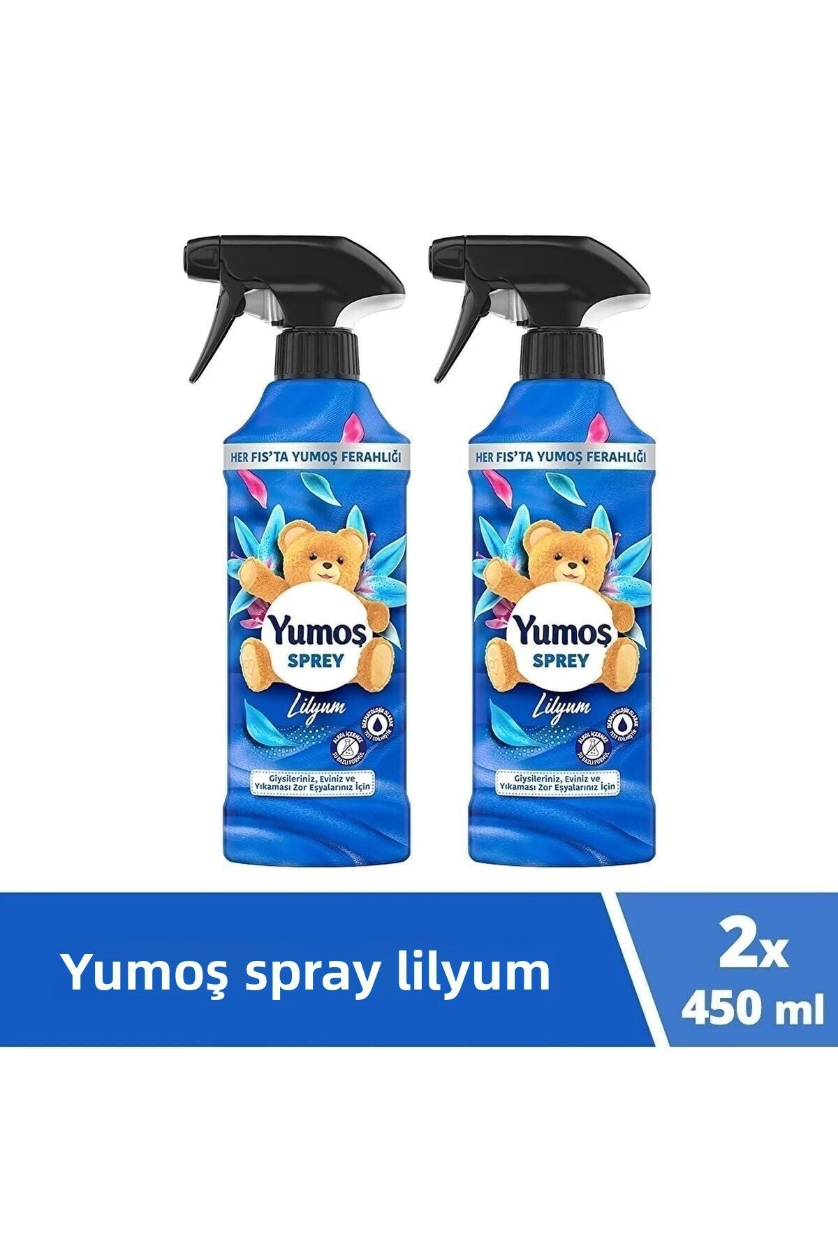 Spray curățare și deodorizare Yumoș Lilium 450ml x2 parfumat